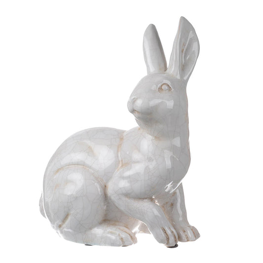 Ceramic Rabbit Paw-Up 15"