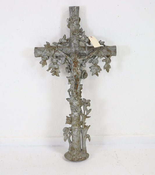 Painted Iron Cross 27x47"h