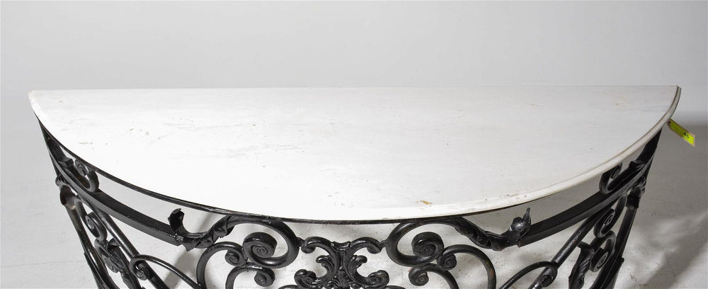 Iron/Marble Console 58x18x37h