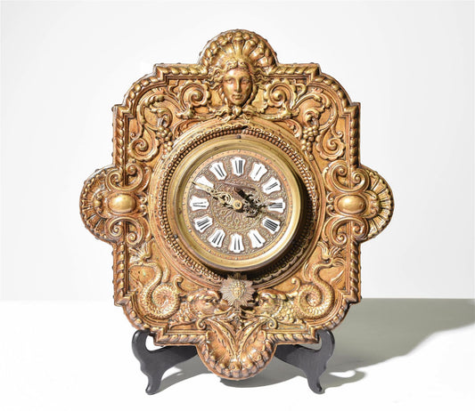 French Farcot Repousse Clock 20x18