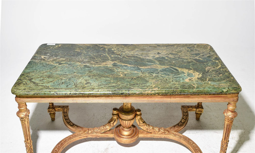 L. XVI Green Marble Table 57x31x30