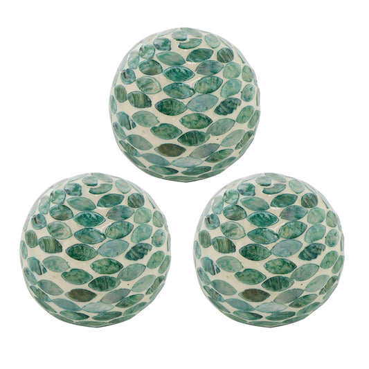 Capiz Ball Green 4"