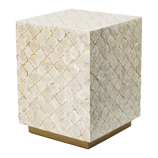 Capiz Shell Table 14x18h