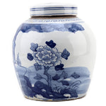 LG Bulb Jar Floral 9.5h