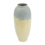 Cream/Blue Vase 18"