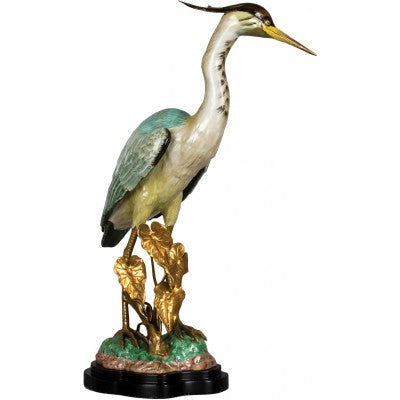 Heron w/ Bronze 18"h