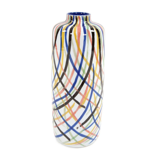 Color Web Cyl. Vase 19h