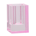 Pink Crystal Vase 8"