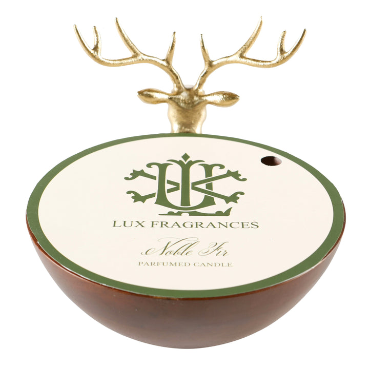 Noble Fir 10" Stag Bowl Candle