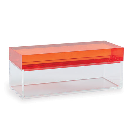 Lucite Box Red 11x5