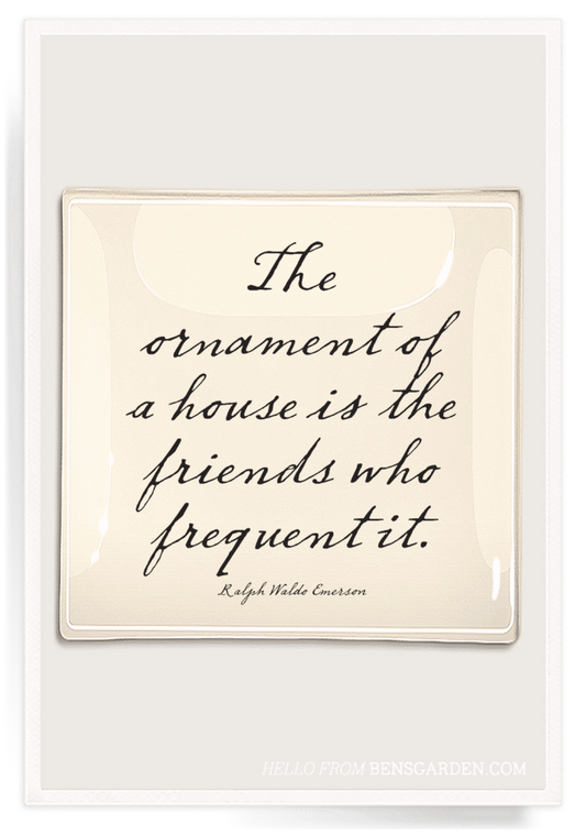 "The Ornament Of" 6x6 Decoupage Tray