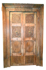 Carved Teak Doors w/ Surround 92x58