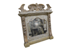 Carved Mantle Mirror 53h 50w