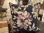 Navy & Purple Down Filled Pillow