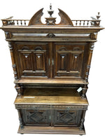 Tall Renaissance Cabinet 111h64w24d