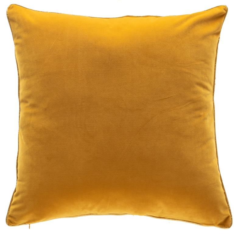 Mustard Velvet Pillow, 24X24