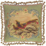 Aubusson Pillow Pheasants(L) 20x20