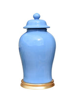 FR Blue Temple Jar w/ Base 19"