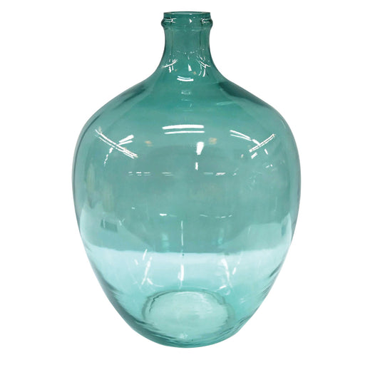 Demi John Bottle Blue/Green 15"