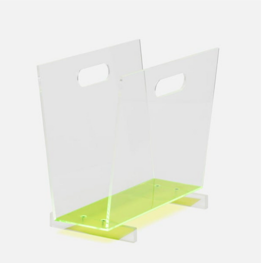 Acrylic Mag. Rack Chartreuse