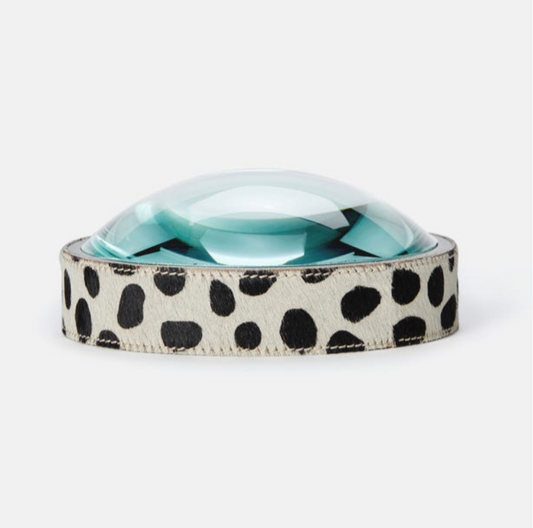 Dalmatian Print Hide Mag. Glass