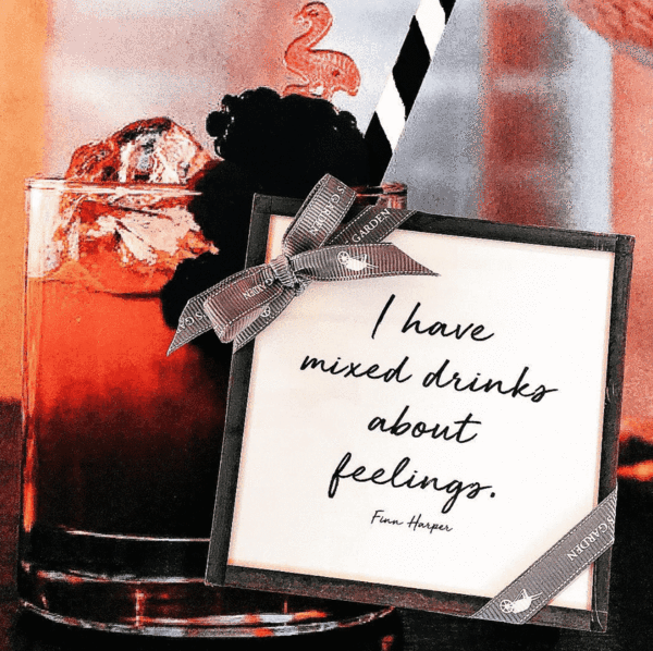 "I Have Mixed Drinks About Feelings" Coasters