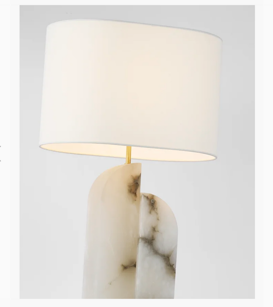 LG Alabaster Lamp RIGHT 34"h
