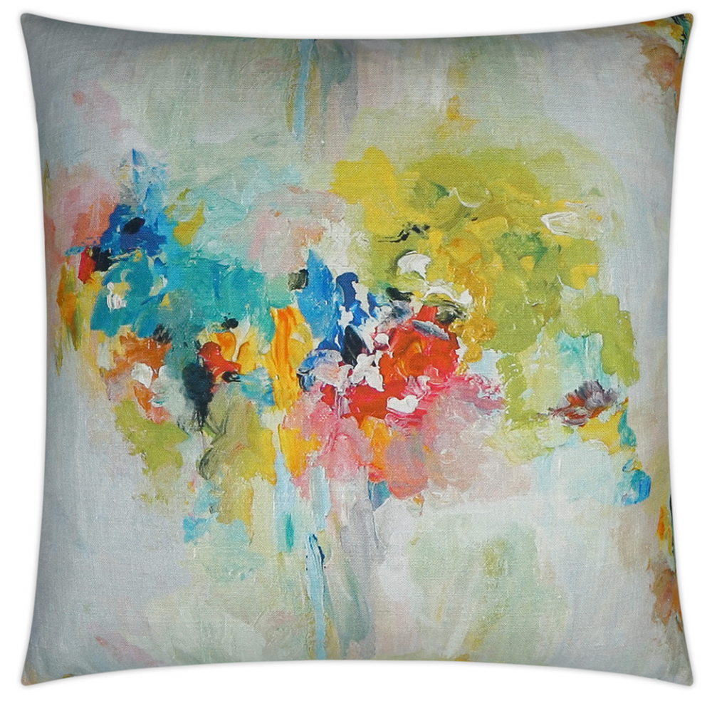 Abstract Floral Pillow 24x24