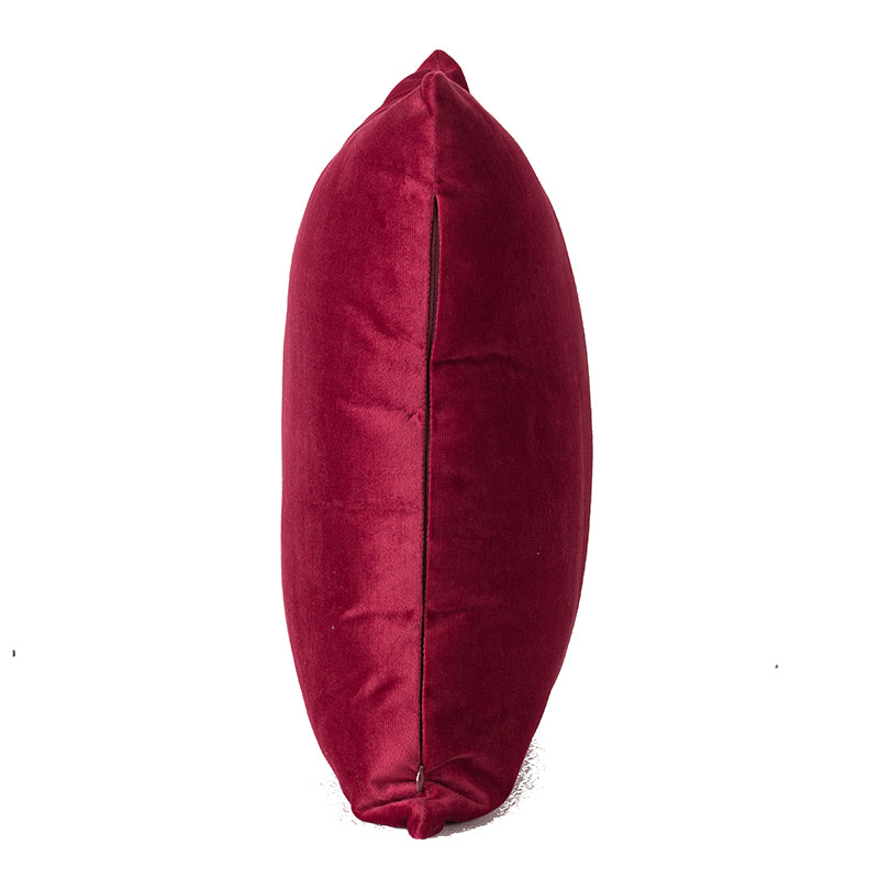 Velvet Pillow Red 18x18