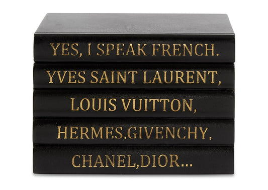 Black Leather Box-French