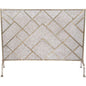 Champagne Fireplace Screen 45x32