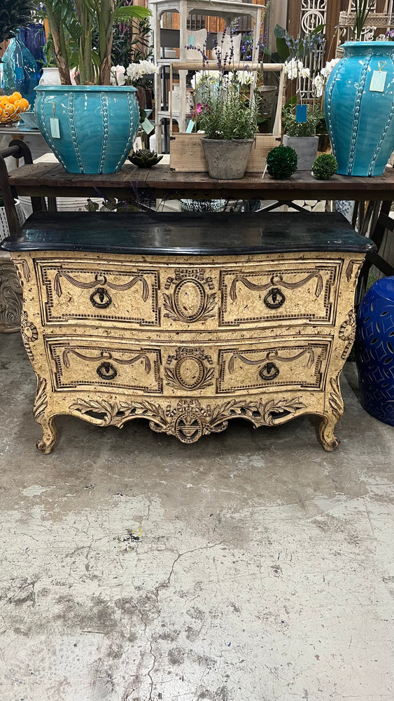 Marble Top Commode 48x21x33h