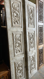 PAIR 7ft Carved Doors