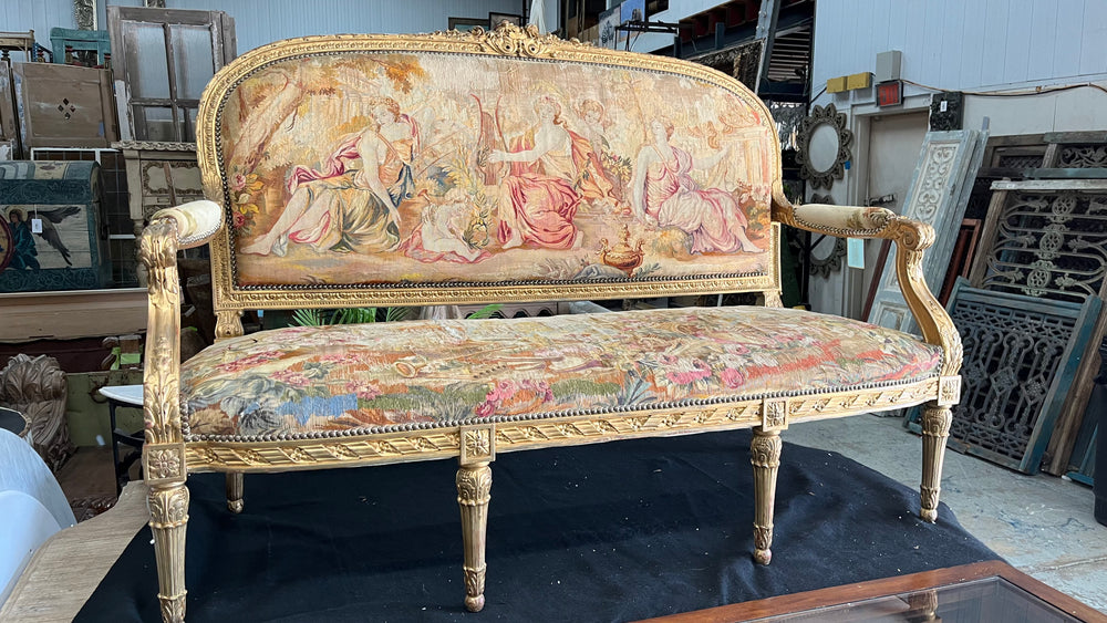 French 19th Century Settee 56x45x24