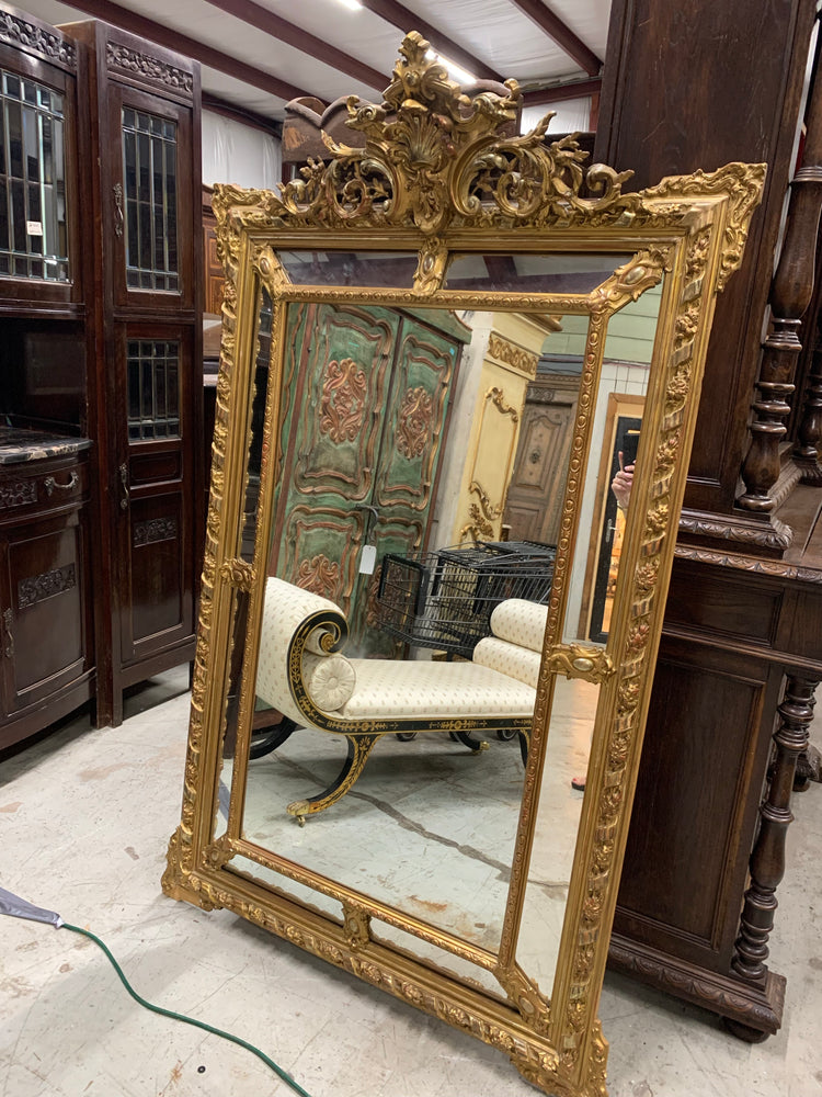 19th Cent French Mirror 45x73h