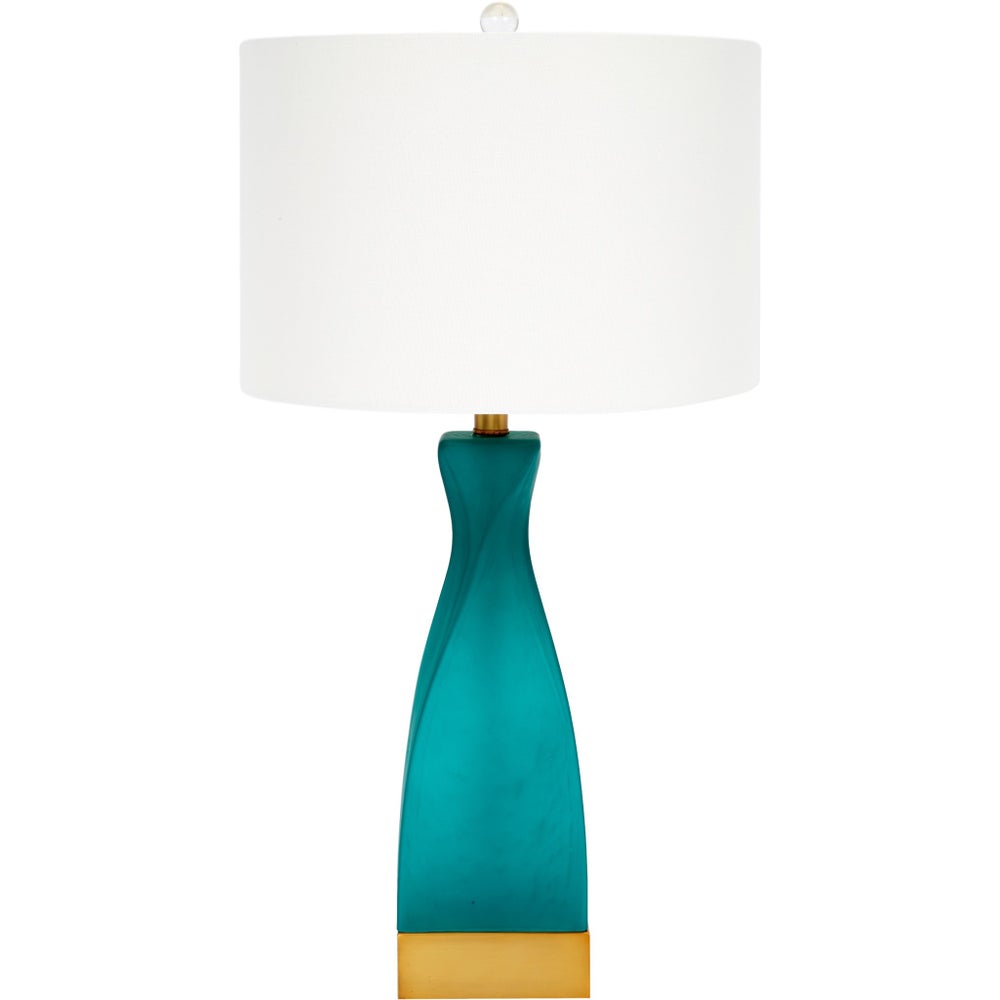 Emerald Frosted Lamp 29"h