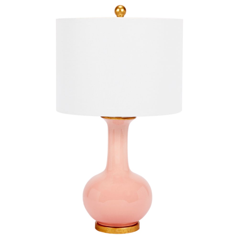 Blush Ceramic Lamp 28.5"h